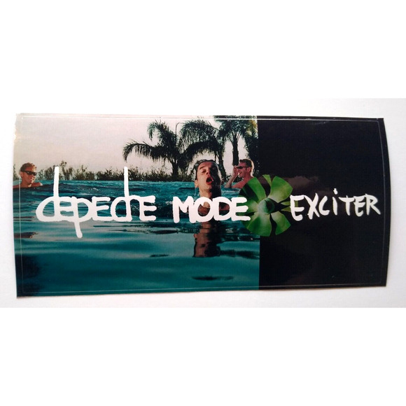 Depeche Mode Exciter Decal Bumper Sticker Band Swimming 2001 Original UNUSED - Picture 2 of 3
